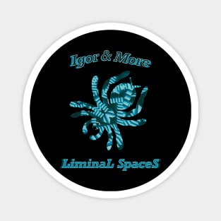 Igor & More Tarantula Liminal Stairs Blue Magnet